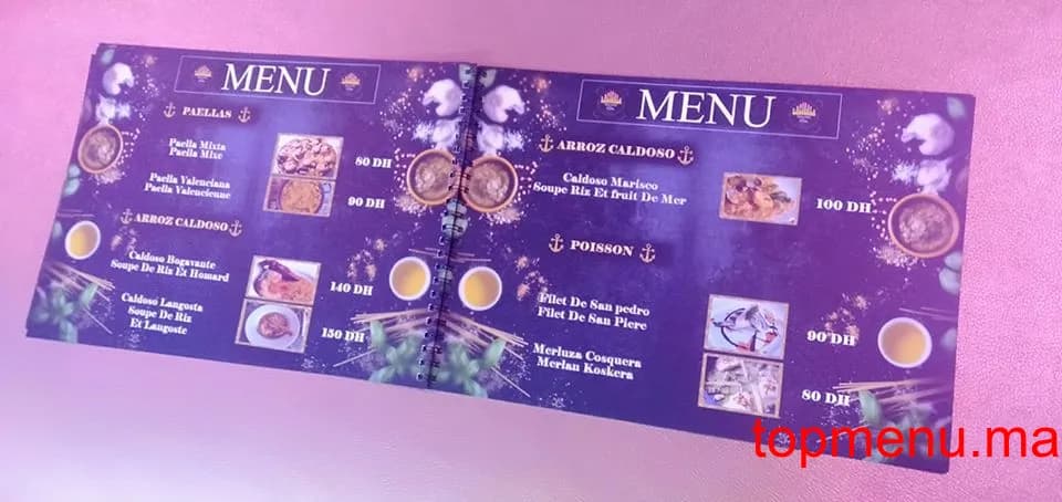 Restaurant La Cigala menu page 4 La Cigala menu page 4