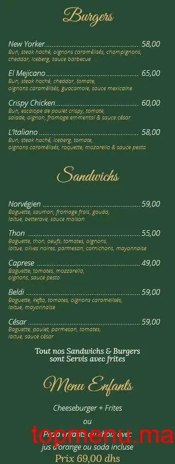 Restaurant Villa Carleton menu page 4 Villa Carleton menu page 4