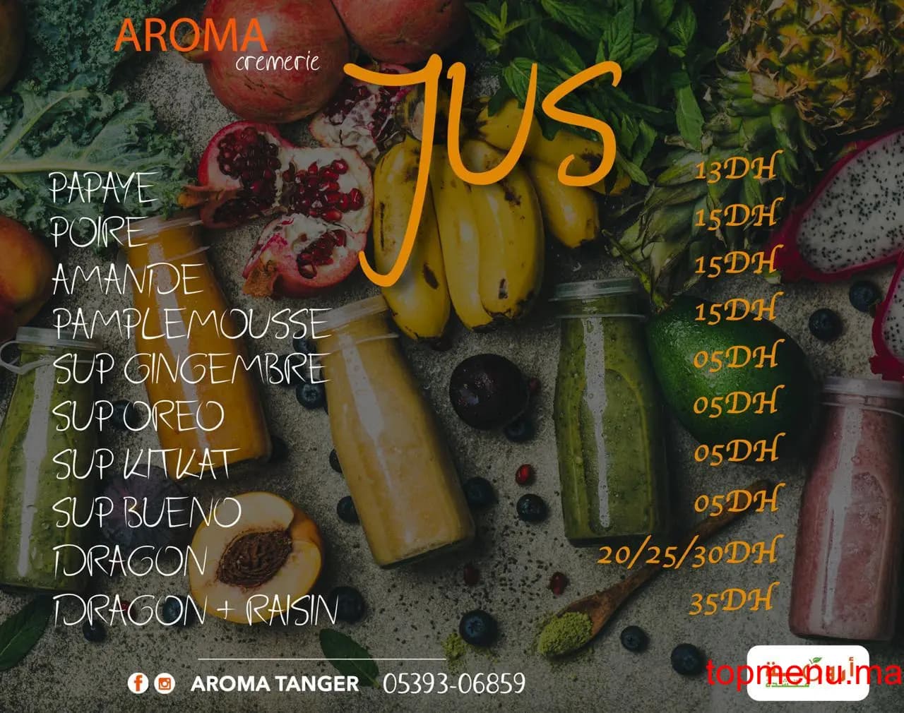 Restaurant Aroma Tanger menu page 17 Aroma Tanger menu page 17