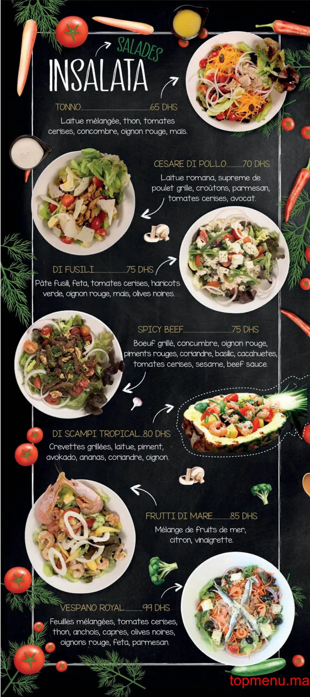 Restaurant Vespano Food Place menu page 4 Vespano Food Place menu page 4