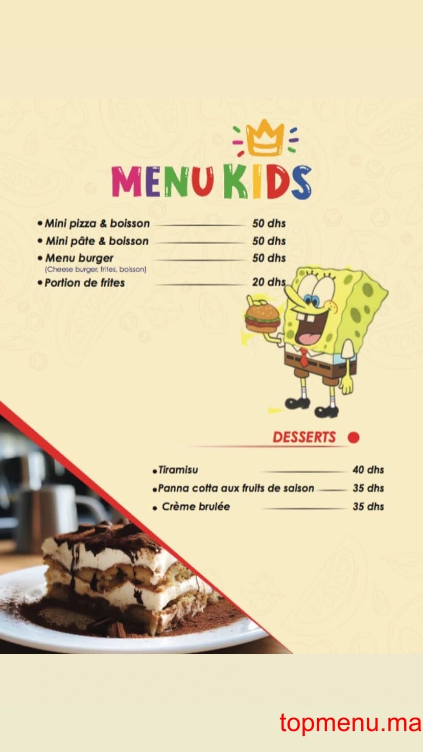 Restaurant Gusto l’italien autrement menu page 6 Gusto l’italien autrement menu page 6