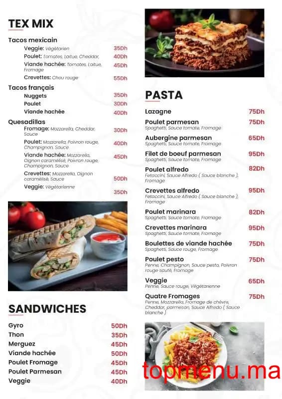 Restaurant Hashtag Pizza menu page 2 Hashtag Pizza menu page 2