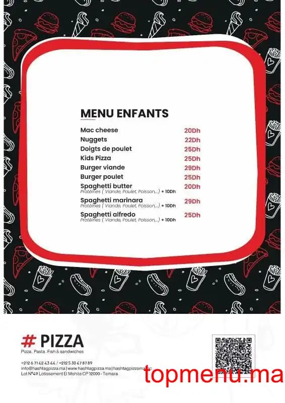 Restaurant Hashtag Pizza menu page 5 Hashtag Pizza menu page 5