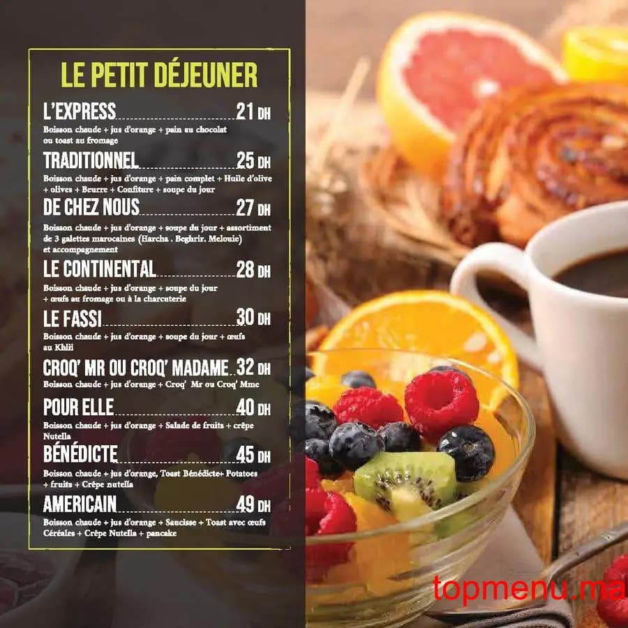 Restaurant La terrasse verte menu page 1 La terrasse verte menu page 1