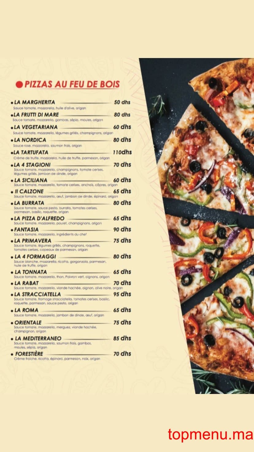 Restaurant Gusto l’italien autrement menu page 3 Gusto l’italien autrement menu page 3
