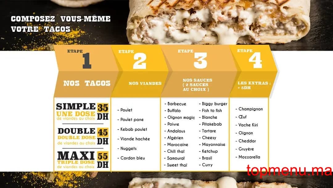 Restaurant Ben’s Team menu page 3 Ben’s Team menu page 3