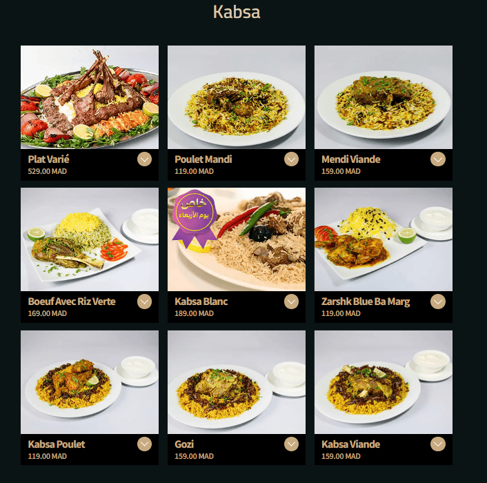 Restaurant Layali Karoun Restaurant Iranien menu page 4 Layali Karoun Restaurant Iranien menu page 4