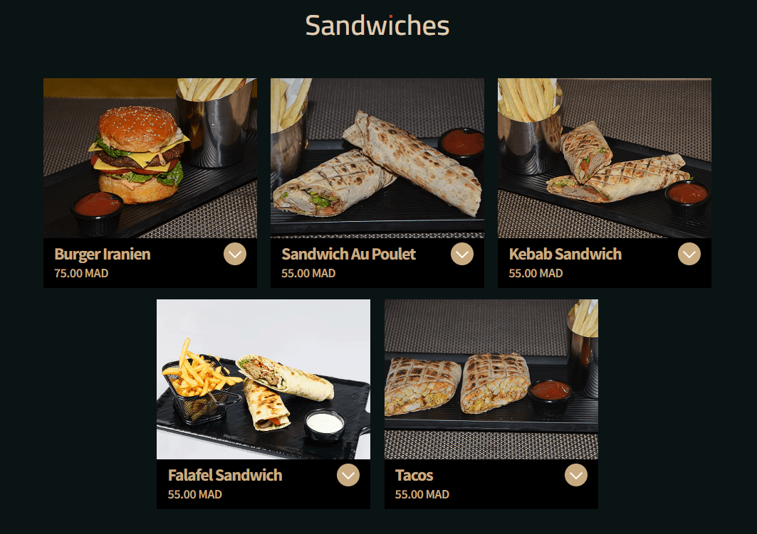 Restaurant Layali Karoun Restaurant Iranien menu page 2 Layali Karoun Restaurant Iranien menu page 2