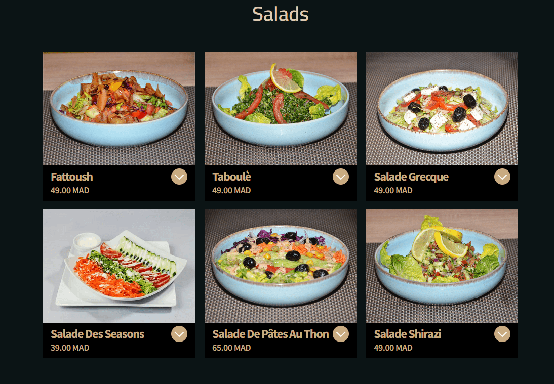 Restaurant Layali Karoun Restaurant Iranien menu page 5 Layali Karoun Restaurant Iranien menu page 5