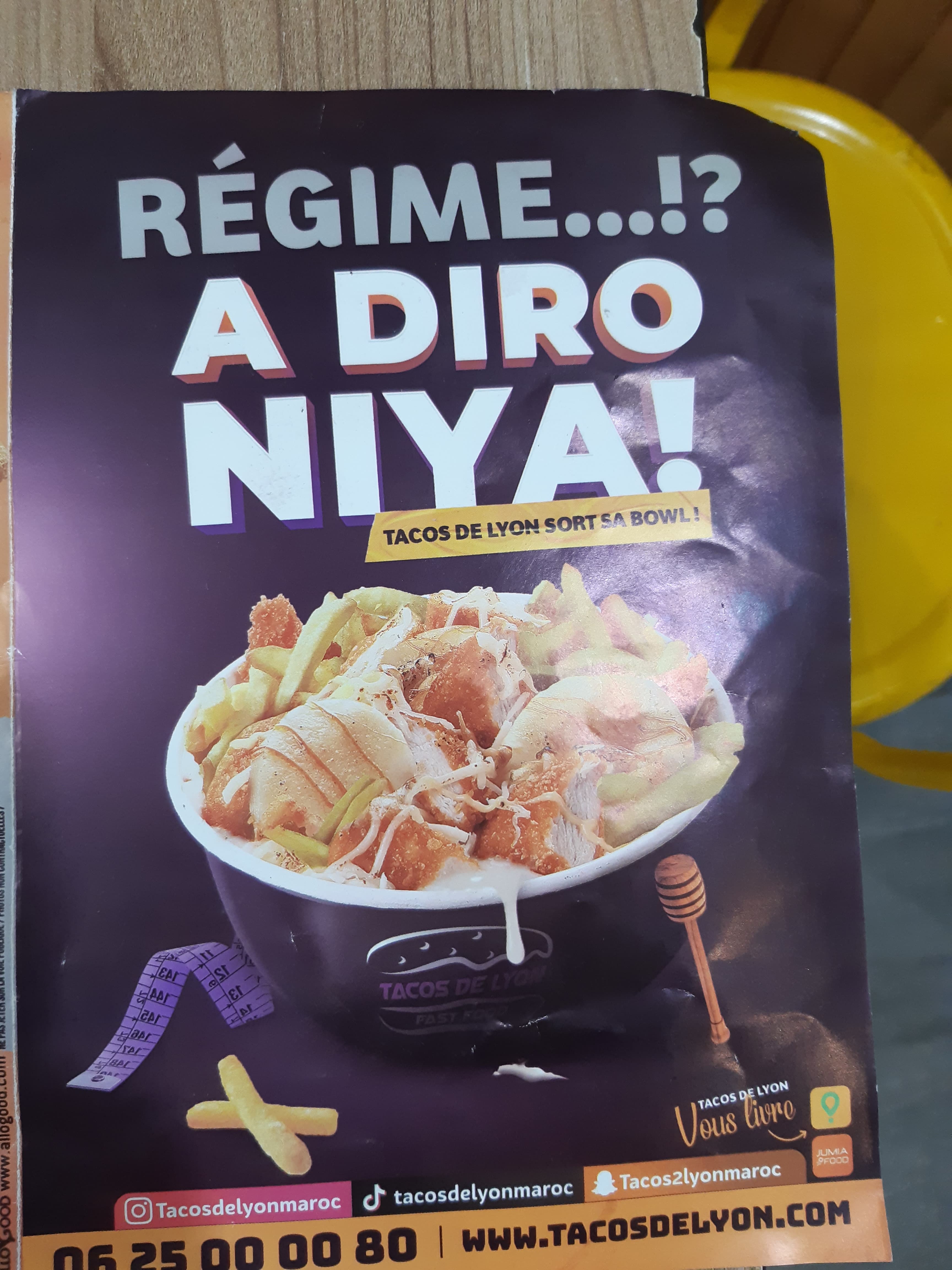 مطعم tacos de Lyon centre ville rabat قائمة الطعام page 6 tacos de Lyon centre ville rabat قائمة الطعام page 6