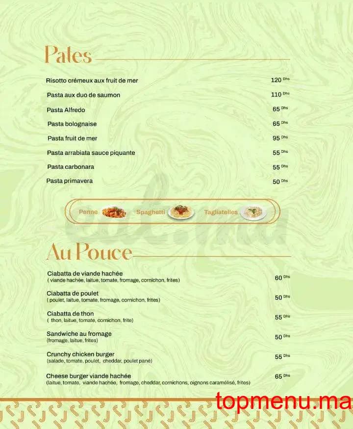 Restaurant JIVANA menu page 7 JIVANA menu page 7
